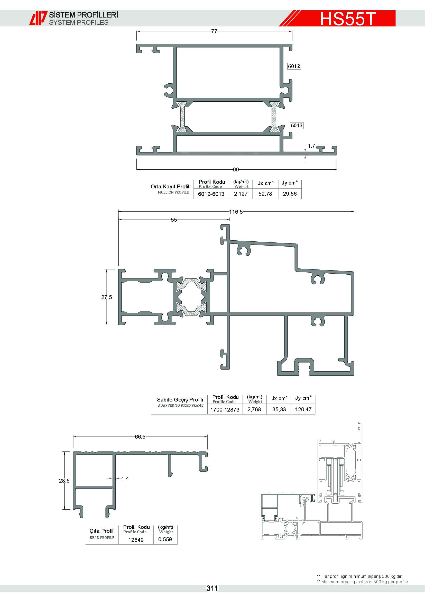 HEBESCHİEBE SÜRME ALÜMİNYUM 18